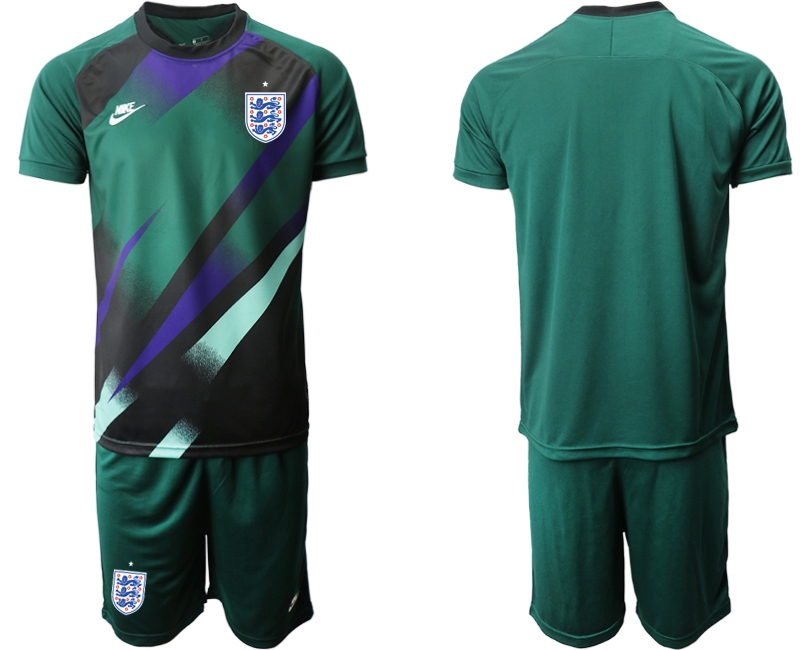 Men 2021 European Cup England green goalkeeper Soccer Jersey1->england jersey->Soccer Country Jersey